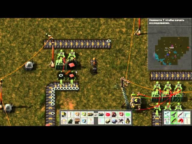 Factorio сортировщики для 2 и 3 потоков