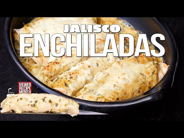 CHEESY, MELTY & SPICY JALISCO ENCHILADAS (VIEWER SUBMISSION) | SAM THE COOKING GUY