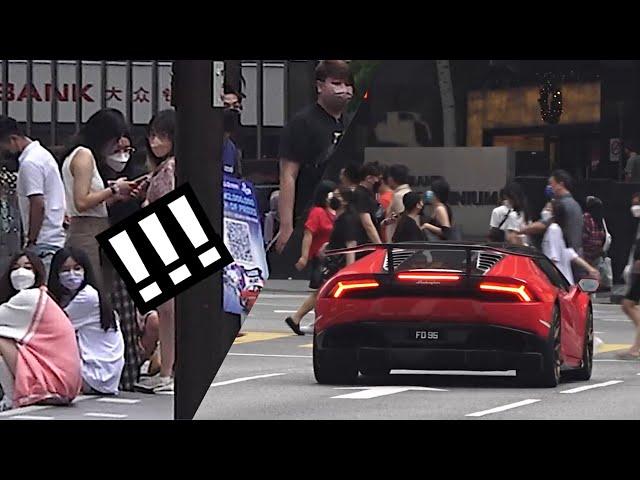 SEE HOW PEOPLE REACT TO A LAMBORGHINI ACCELERATION IN MALAYSIA???