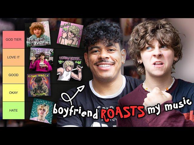 MY BOYFRIEND ROASTS MY MUSIC ON A TIER LIST | NOAHFINNCE ​⁠ft @notcorry