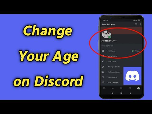 How to Change Your Age on Discord Mobile | Change Birthday on Discord