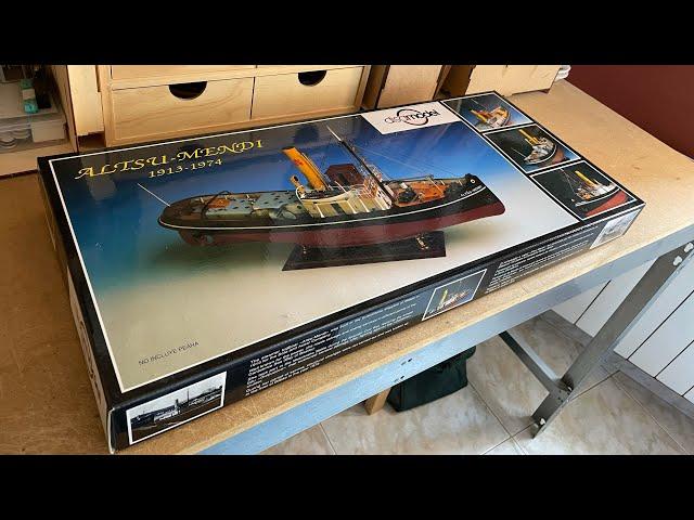 Altsu Mendi, Tugboat, kit Disarmodel, Unboxing #modelismonaval