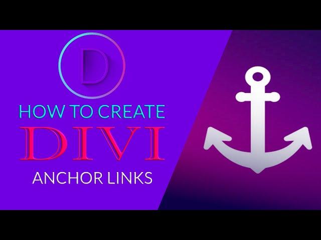 How to create Anchor Links in Divi