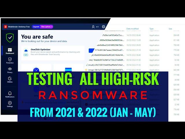 Bitdefender Antivirus Free Vs Ransomware | Virus Vs Antivirus EP : 22