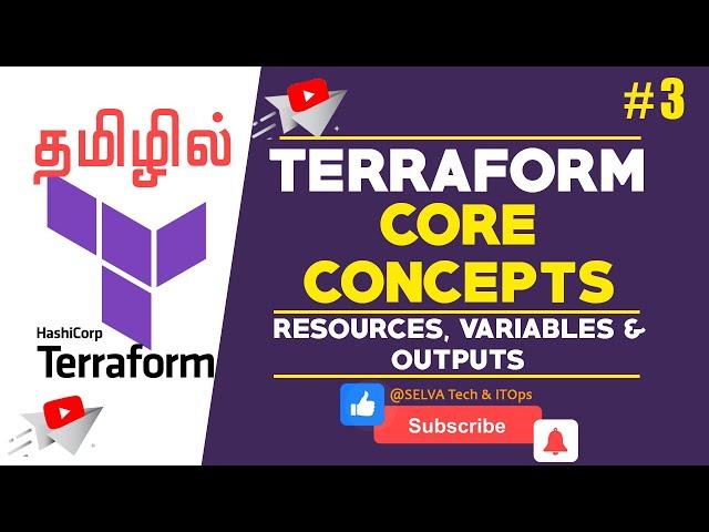 Terraform in Tamil - 3 | Create Terraform Resources, Terraform Variables & Outputs