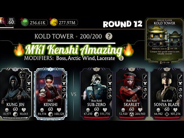 Kold Tower Boss Battle 200 & 160,180 Fight + Rewards MK Mobile | MK1 Kenshi is A Boss