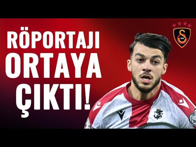 Galatasaray'ın Mikautadze Transferinde Çarpıcı Gelişme! Futbolcunun Röportajı Ortaya Çıktı