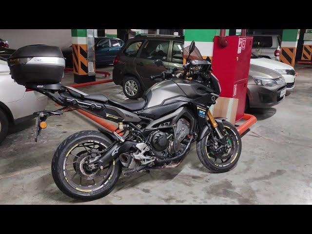Обслуживание Yamaha MT-09 Tracer с веселым финалом #MT-09 #yamaha #moto