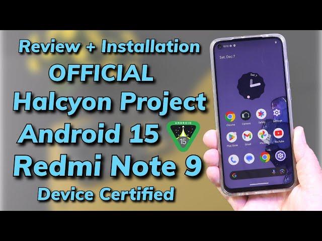 Install Official HalcyonProject Android 15 ON Redmi Note 9 اردو हिन्दी