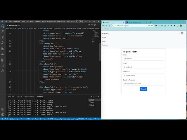 Laravel 9 Vue 3 Vite Vue-Router4 and Bootstrap 5 Tutorial - 3