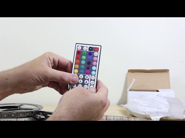 5M 5050 RGB 300LED Strip Lights + Wireless Remote - Unboxing, Setup & Demo!