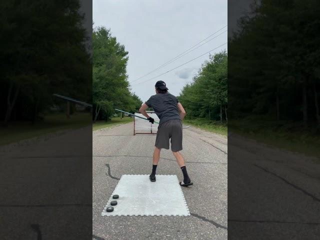 This hockey trickshot just went viral!