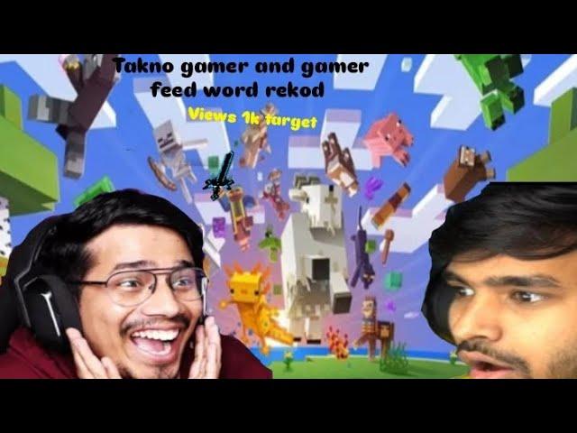 Takno gamer and gamerfeed word rekod/Minecraft #2part #viral #Minecraft