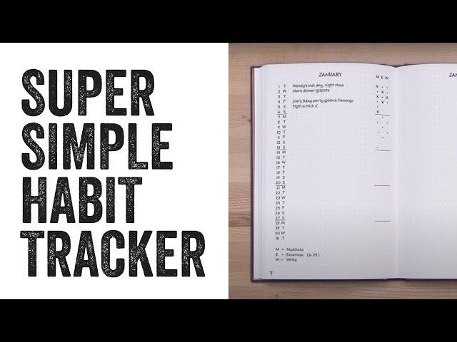 Super Simple Habit Tracker