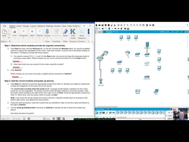 CCNA ITN - 4.7.1 Packet Tracer - Connect the Physical Layer