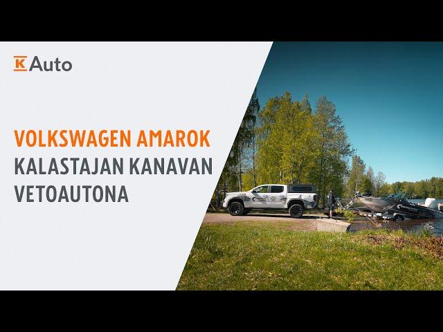 Volkswagen Amarok Kalastajan Kanavan vetoautona – Veneen kuljetus ja pitkät ajomatkat