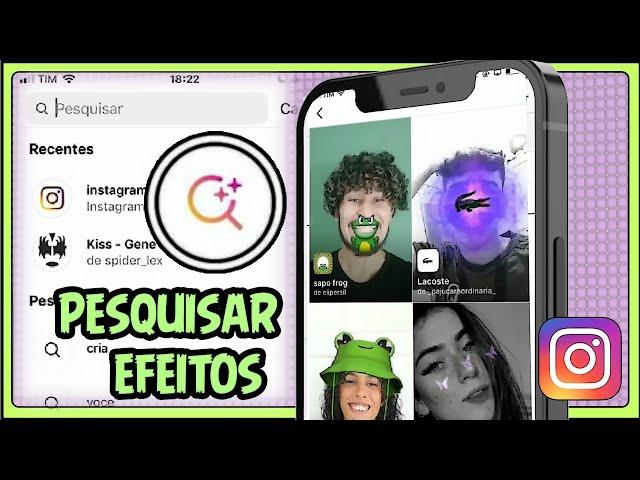 Como Pesquisar Efeitos no instagram