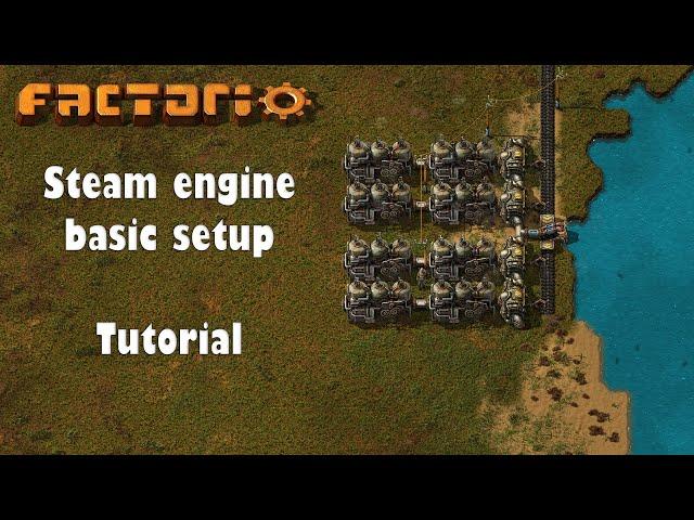 Factorio - Basic steam engine electricity setup [Tutorial]