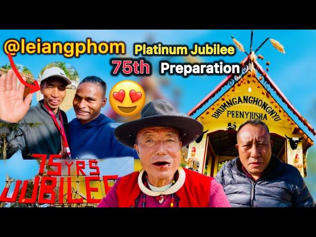 75th platinum jubilee hall preparation all most done Bhumnyu village longleng ​⁠@leiangphom2578