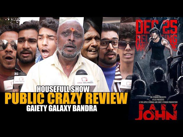 Baby John Public Review | Gaiety Galaxy Bandra | Housefull Show | Salman Khan, Varun Dhawan | Their