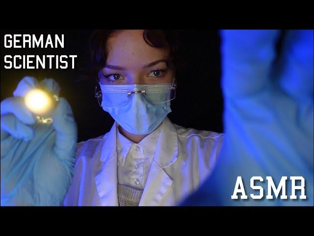 ASMR  German Scientist examines you during Phone Call (rough camera touching, light triggers)