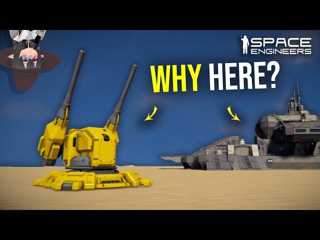 This Trick Makes Base Defense Turret Much Stronger, Space Engineers