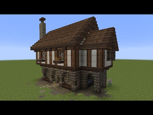 Minecraft Tutorial - Kleines Haus (mittelalterlich)