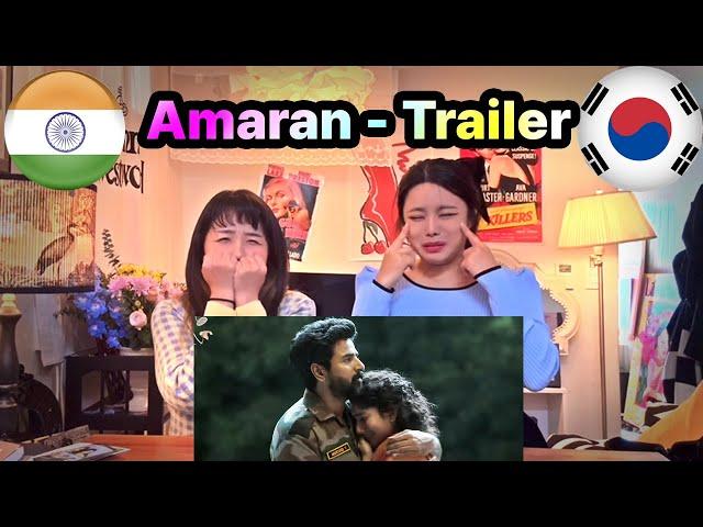 Korean girls react to Tamil movie trailer with overwhelming emotions#amaran