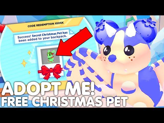 HURRY CLAIM THIS NEW FREE CHRISTMAS PET YOU HAVE 24 HOURS!ADOPT ME ROBLOX