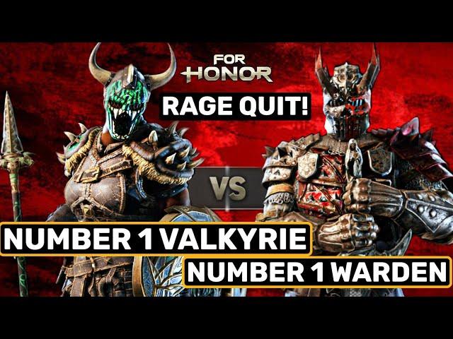 NUMBER 1 RANKED VALKYRIE VS NUMBER 1 RANKED WARDEN! HE RAGE QUIT!