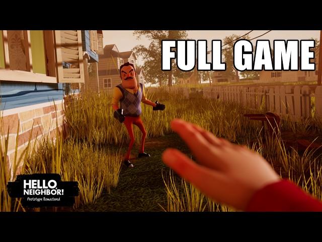 Hello Neighbor - Prototype Remaster | Full Game Walkthrough