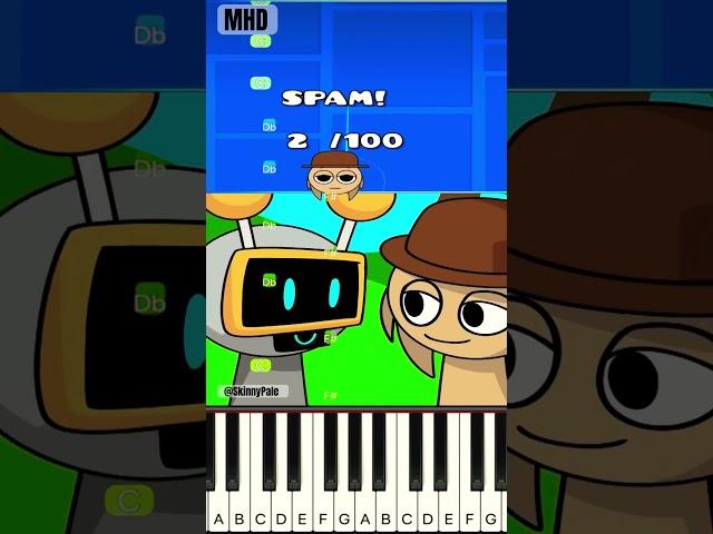 Incredibox Sprunki in geometry dash @SkinnyPale - Piano Tutorial