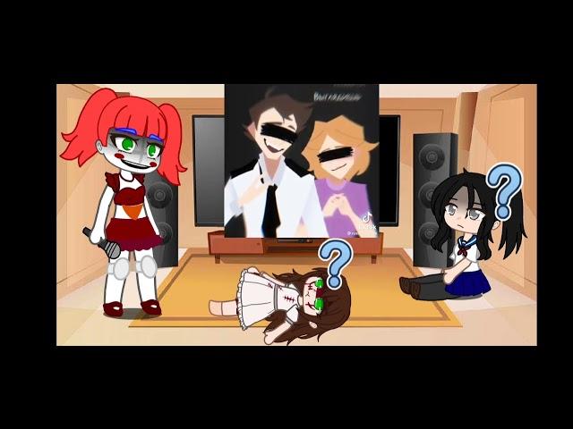 краткая реакция разных фд на тикток(yandere simulator,fnaf,kripipasta)