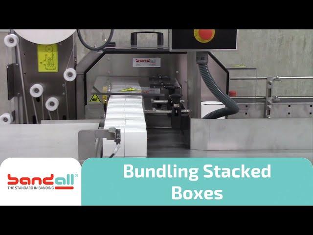 Bundling four stacked small boxes