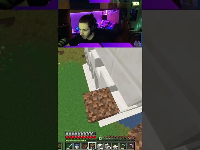 il "perfect timing non esiste" #shorts #minecraft #vanilla #twitch #twitchstreamer