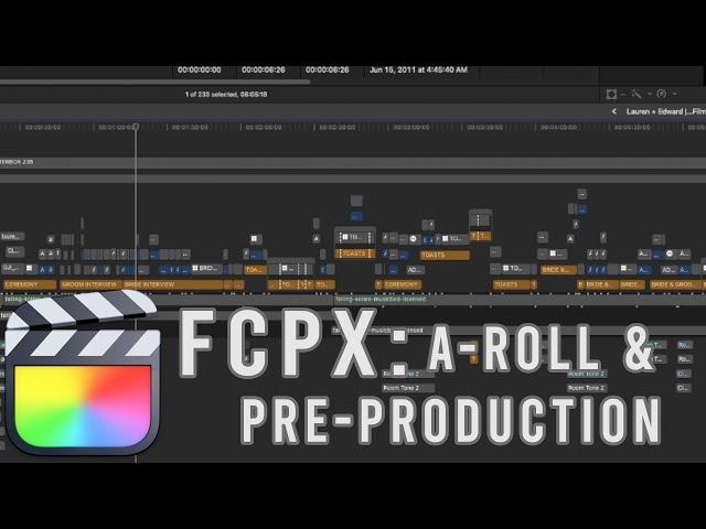 A-Roll and Pre-production for Wedding Filmmaking