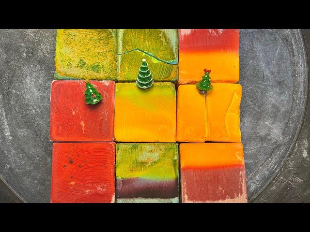 Merry Christmas  | Dyed gym chalk | ASMR