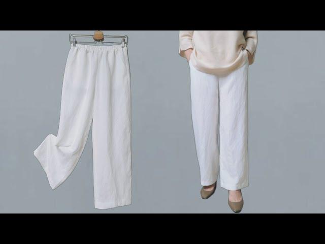 Easy and quick to make wide pants