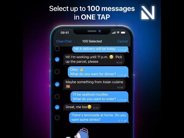 How To Select All Messages in Nicegram - #1 Telegram client! (Shots)