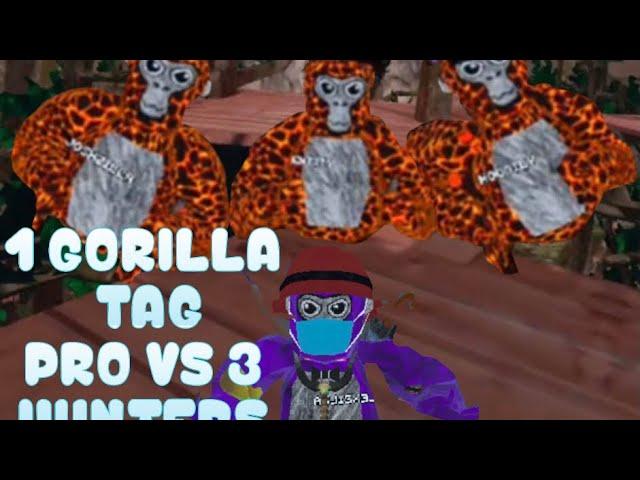 1 gorilla tag pro vs 3 hunters
