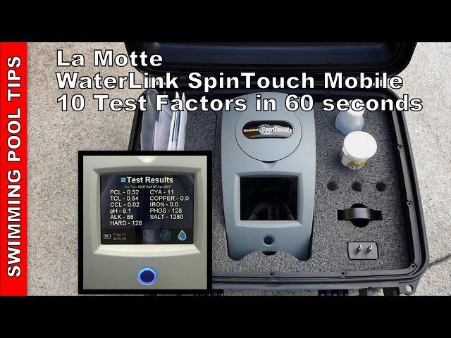 MOBILE WaterLink SPIN TOUCH Lab #3581: 10 Test Factors in 60 Seconds