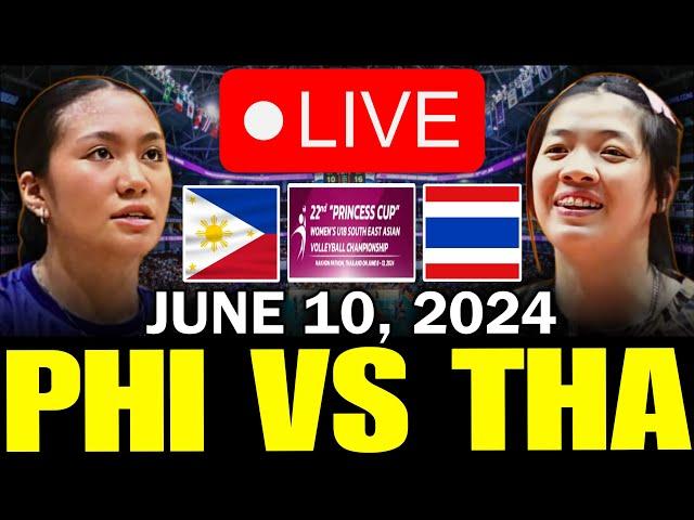 PHILIPPINES VS. THAILAND LIVE NOW - JUNE 10, 2024 | U18 SEA VOLLEYBALL CHAMPIONSHIP 2024 #livenow