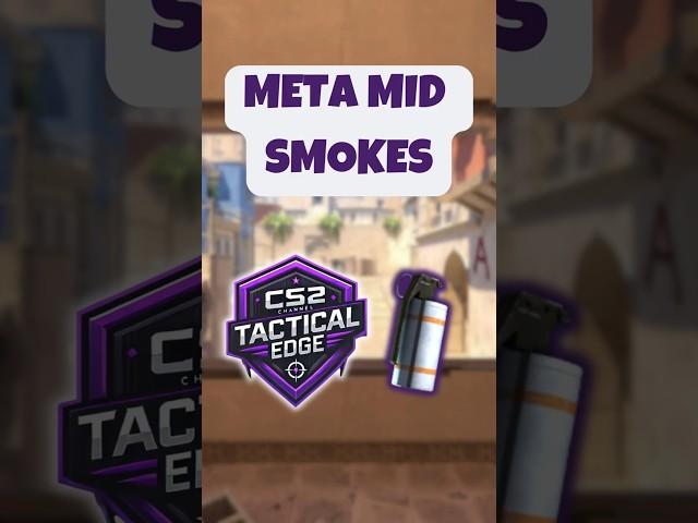 MUST-KNOW Smokes for Mid Control on Mirage #cs2 #cs2miragesmokes #cs2mirage #cs2major