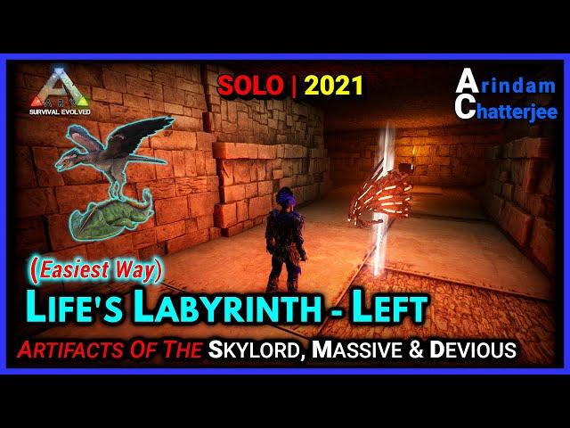 Ark Ragnarok - 2021 Life's Labyrinth SOLO Walkthrough LEFT Way (SKYLORD, MASSIVE & DEVIOUS) - S2E209