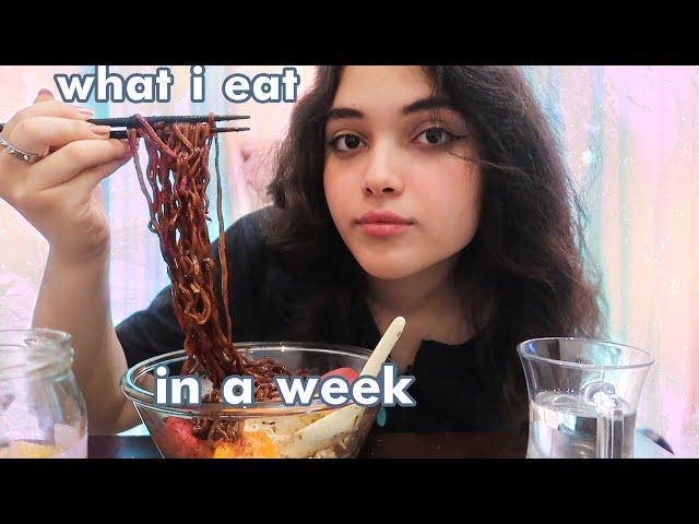 VLOG What i eat in a week !!غذای کره ای  و ترکی) ولاگ غذاهایی که من توی یک هفته میخورم)