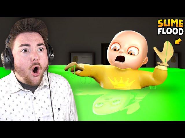 SLIME FLOOD MOD!!! | The Baby In Yellow Gameplay (Mods)