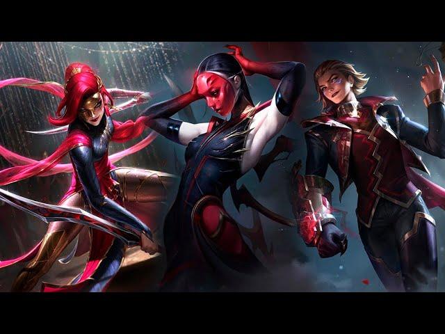 NEW Black Rose Skins, Exalted Sett & Victorious Skin - League of Legends