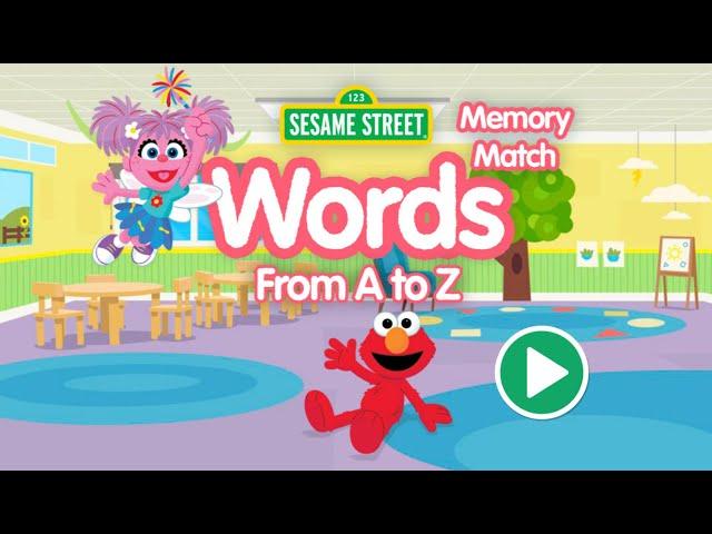 Sesame Street Memory Match: Words From A to Z