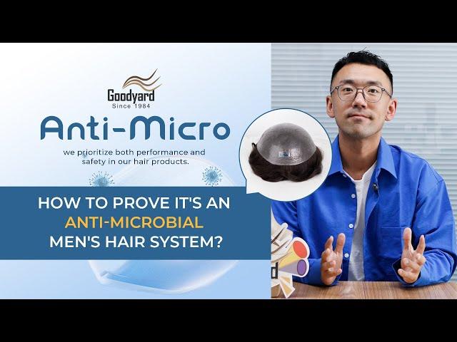 How to prove it's an Anti Microbial Men hair system?#hairsystem #hairreplacment