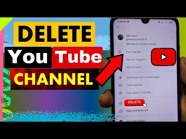 How to Delete YOUTUBE CHANNEL Permanently in 2024